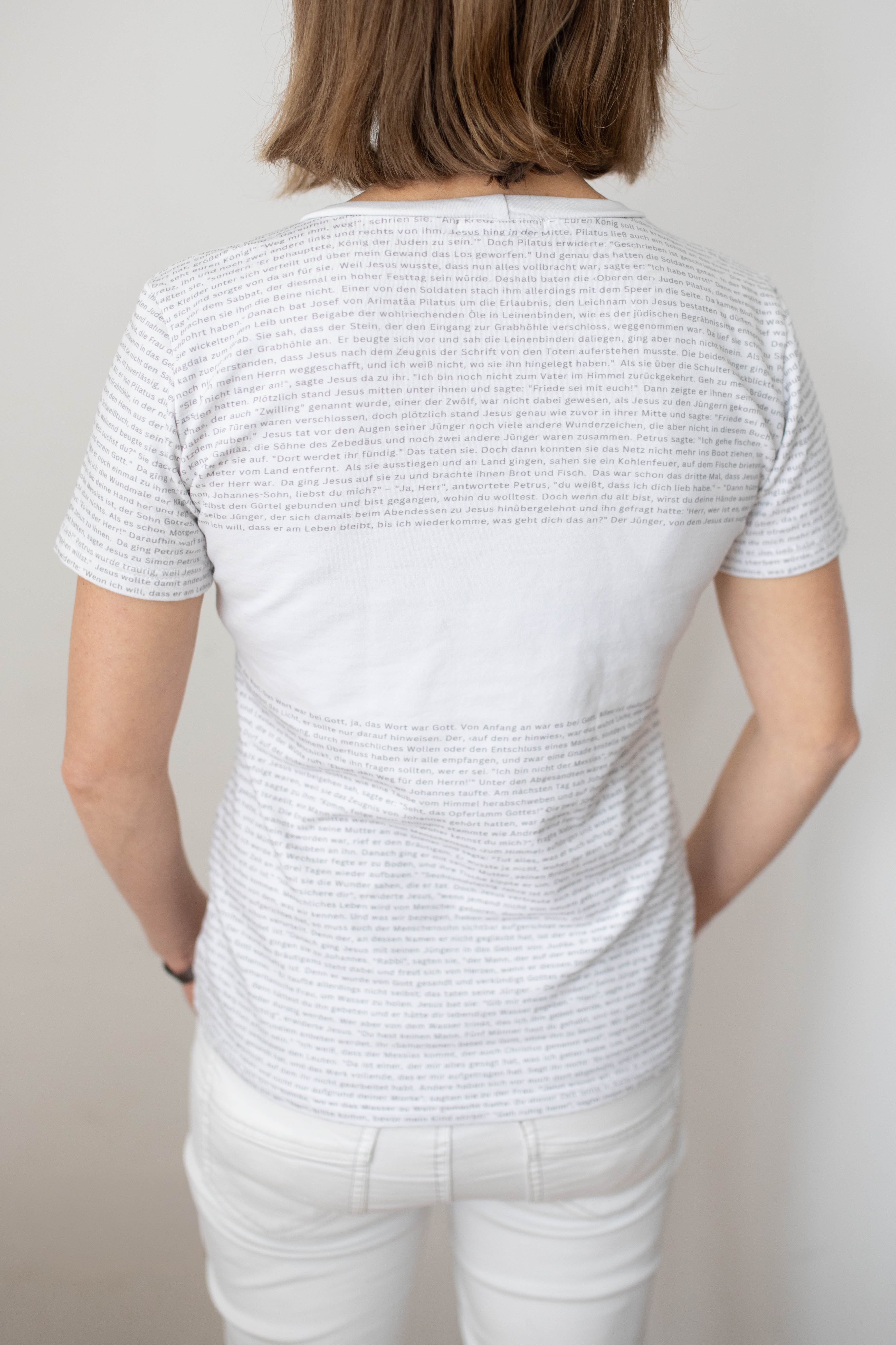 T-Shirt Johannesevangelium grau