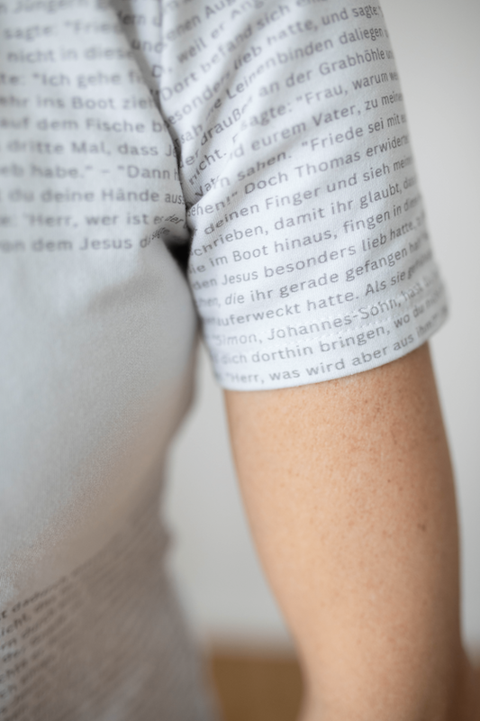 T-Shirt Johannesevangelium grau