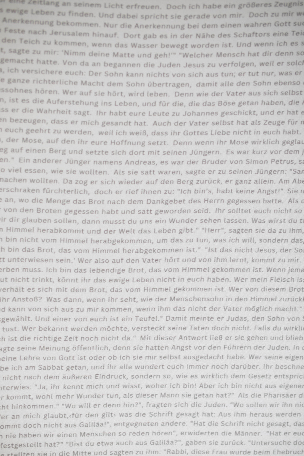 Kinderspannbettlaken mit Johannesevangelium 70x140cm