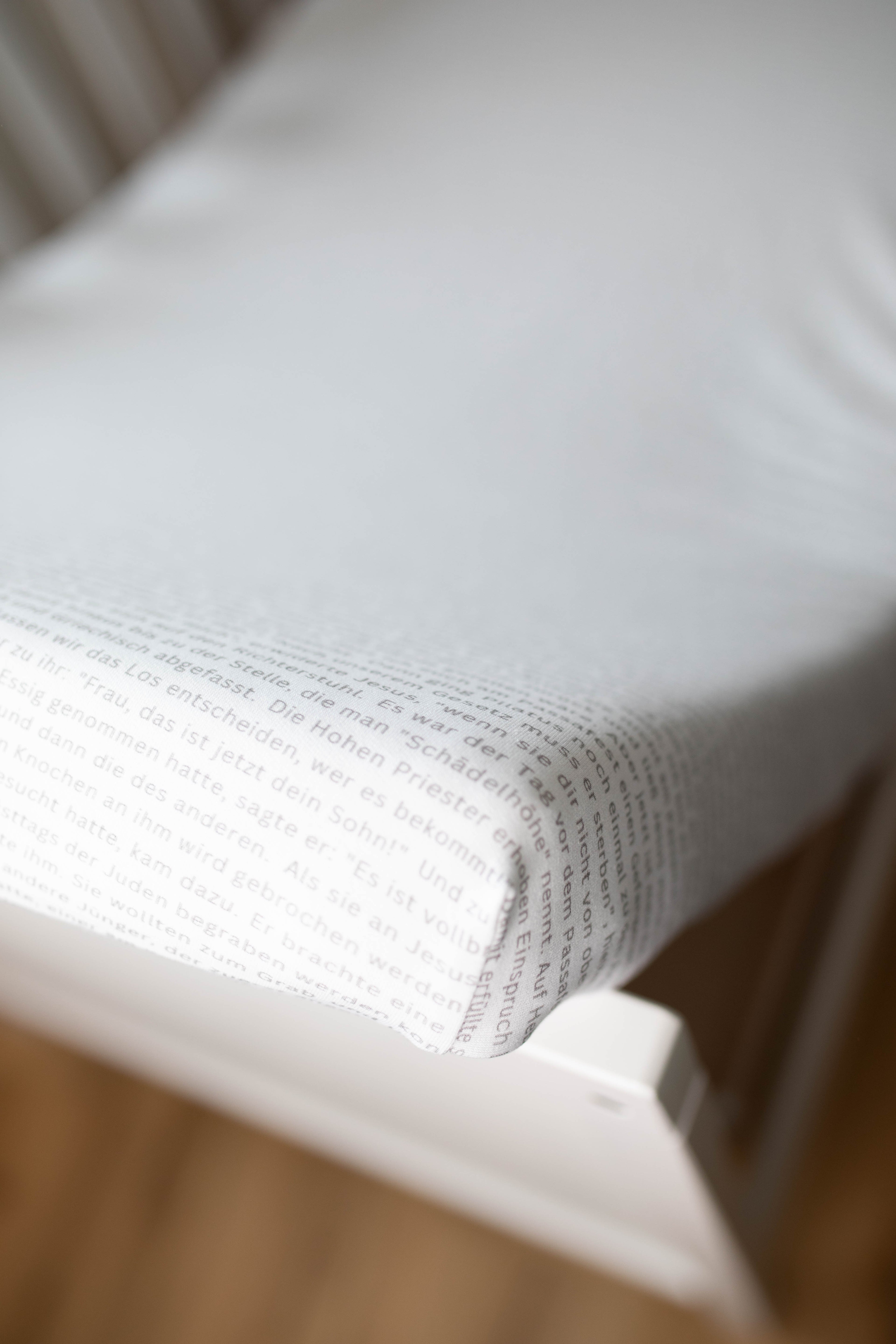 Kinderspannbettlaken mit Johannesevangelium 70x140cm