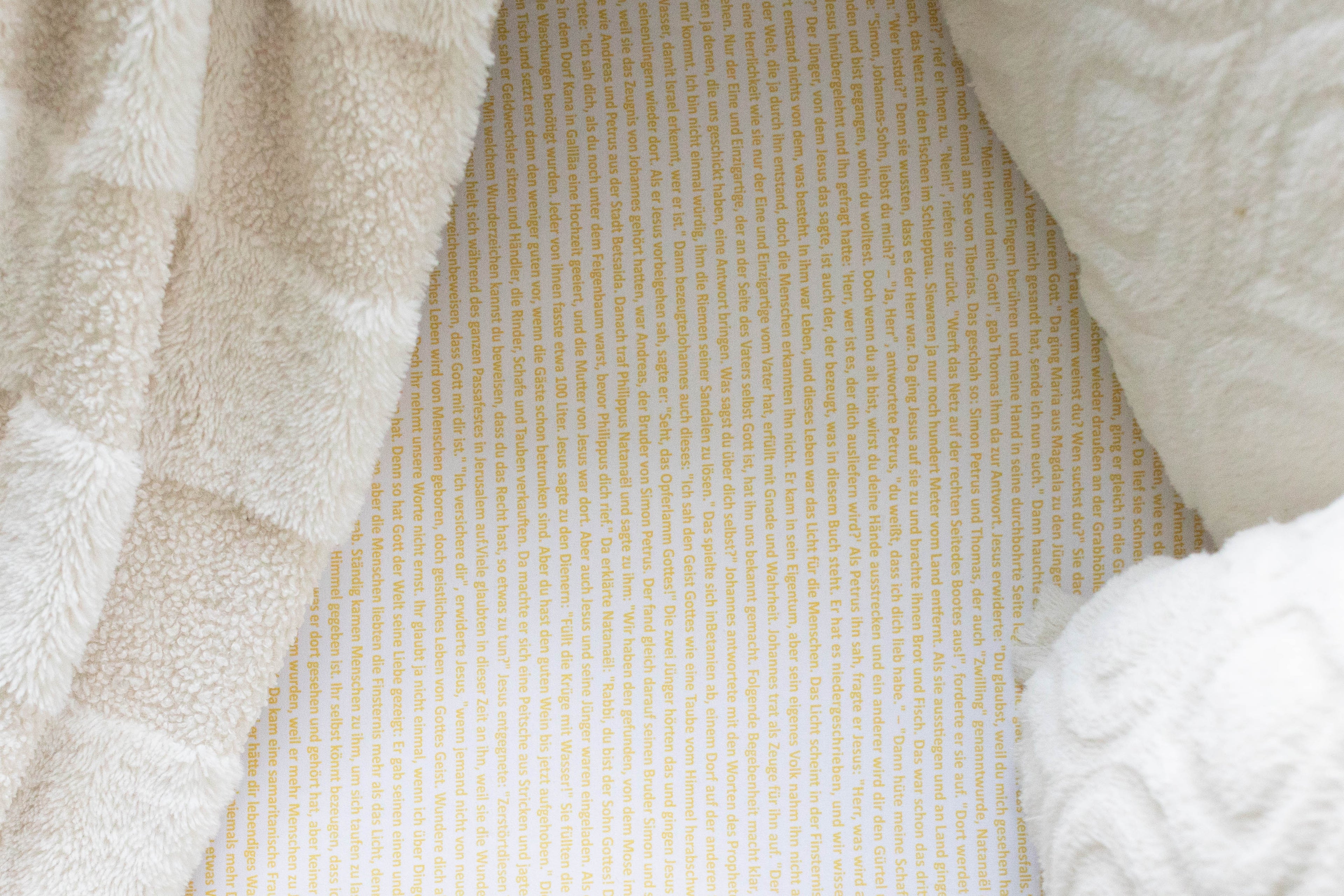 Spannbettlaken mit Johannesevangelium Gold 90x200cm
