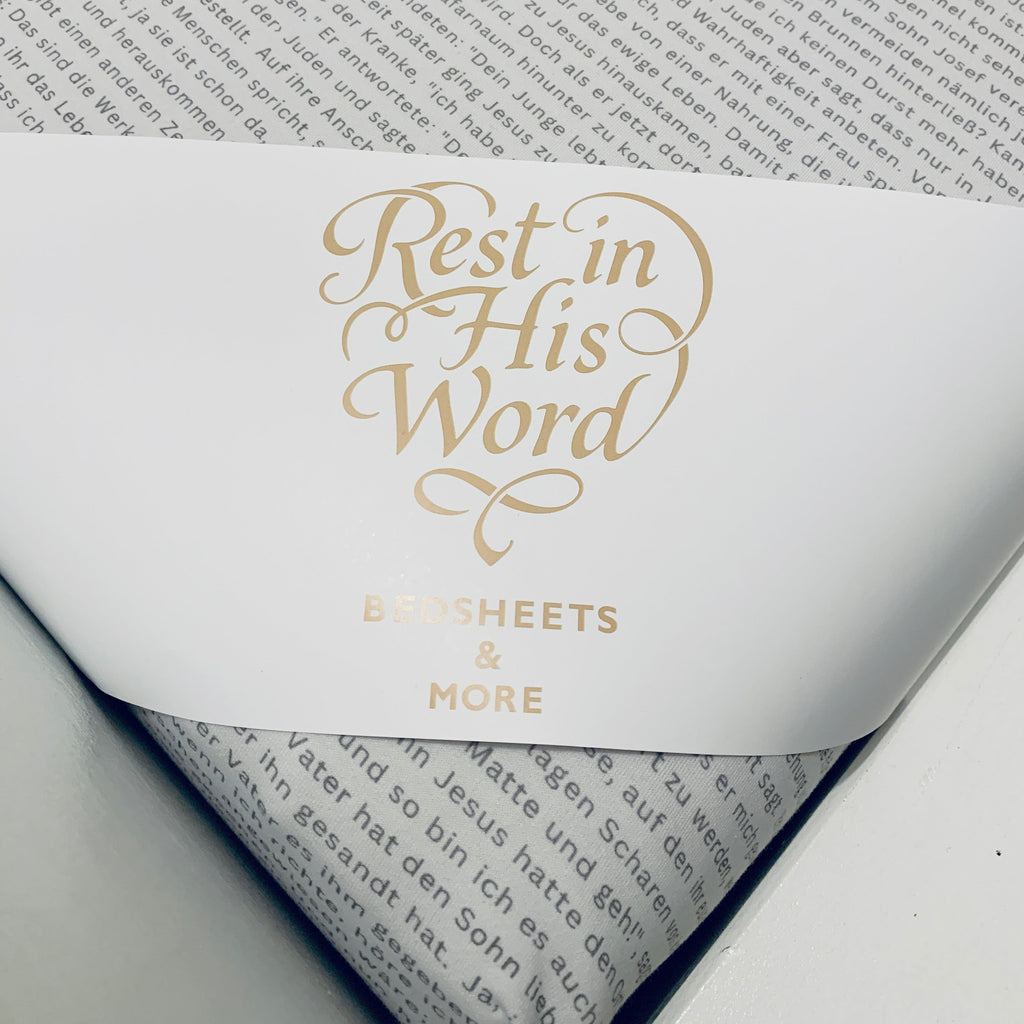 Spannbettlaken Johannesevangelium 90x200 cm