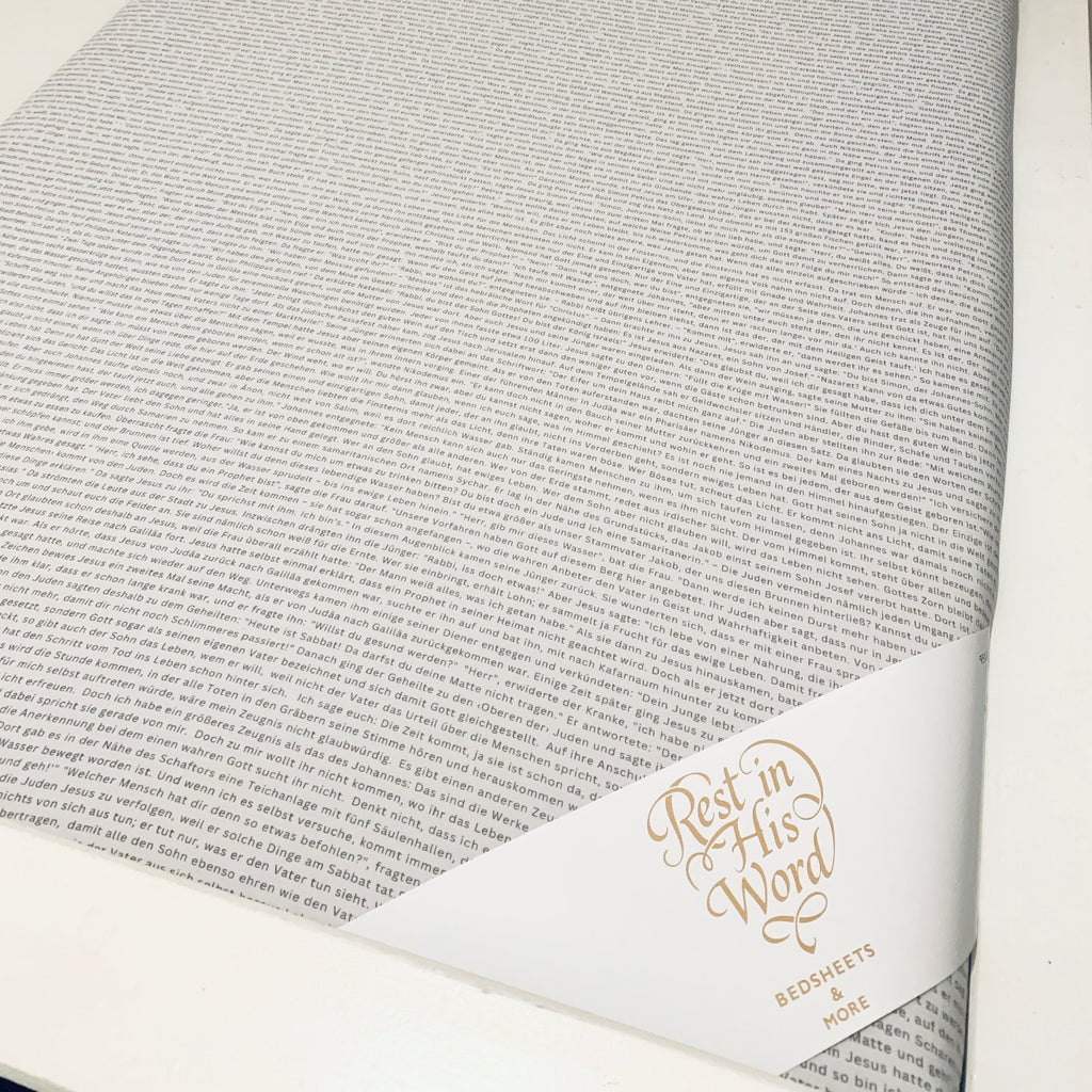 Spannbettlaken Johannesevangelium 90x200 cm