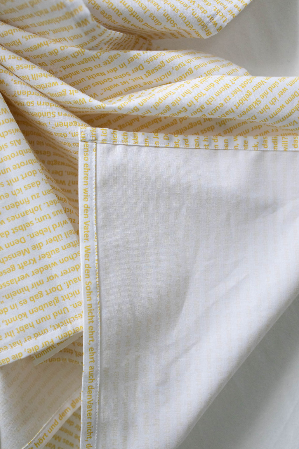 Bettlaken mit Johannesevangelium Gold 140x200