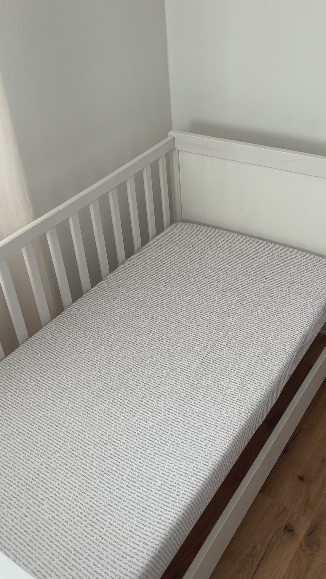 Kinderspannbettlaken mit Johannesevangelium 70x140cm